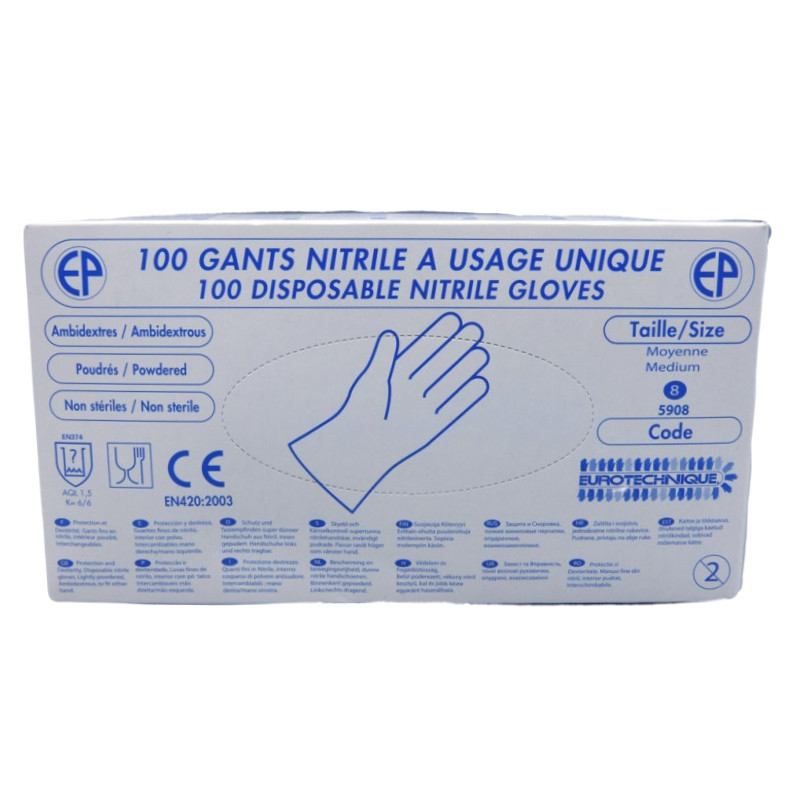 GANTS VINYLE JETABLES BOITE