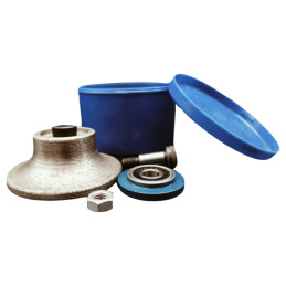 MEULE DIAMANTEE PROFIL 1/2 CERCLE D40MM V40